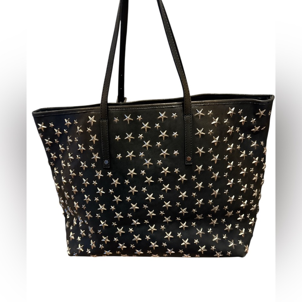 Jimmy Choo Black and Silver Studded Tote Bag & Wallet Set - Picture 3 of 9